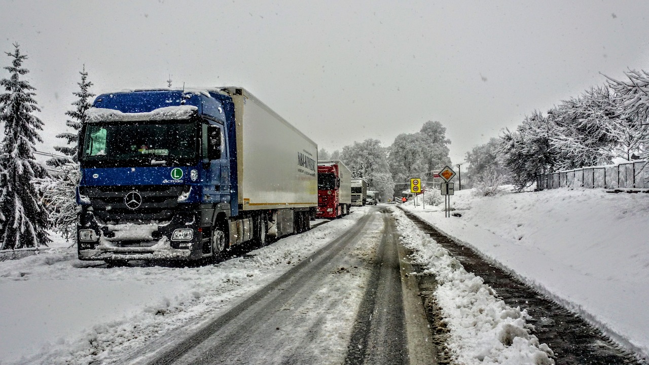 trucks in winter